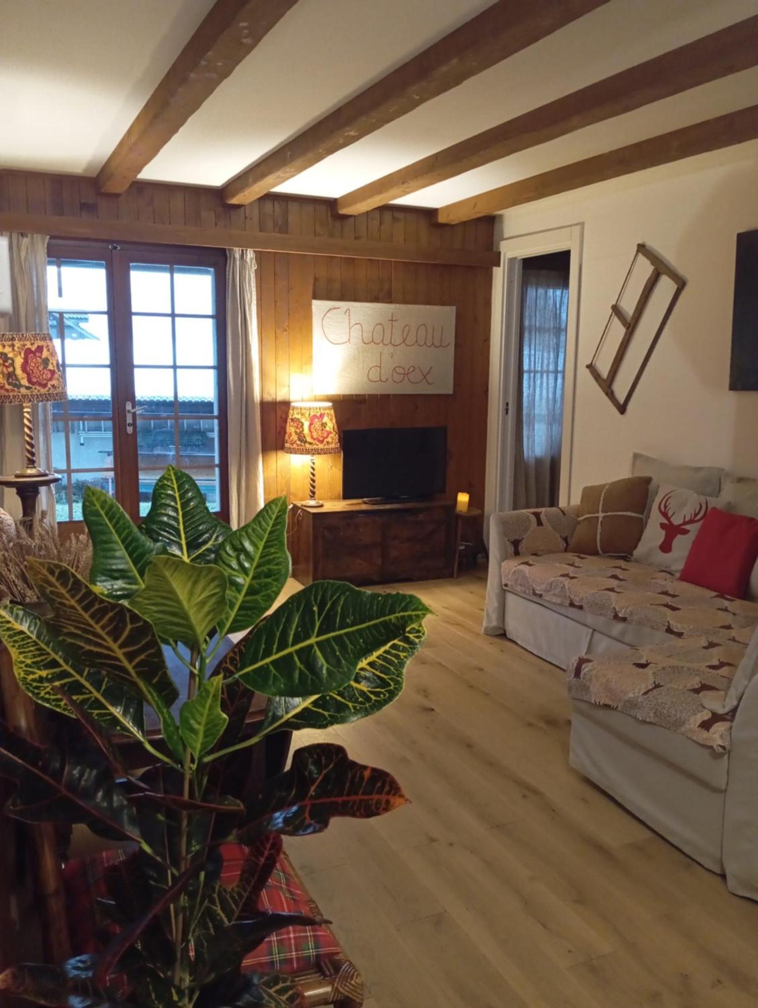 Cozy Apartment In The Heart Of The Alps Chateau-d'Oex Exterior foto